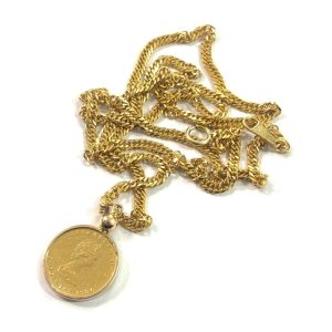 K18 コイントップネックレス