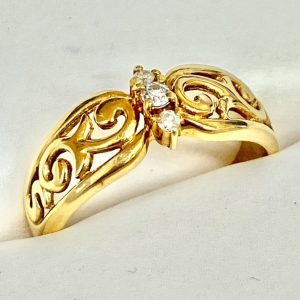 K18 メレダイヤリング