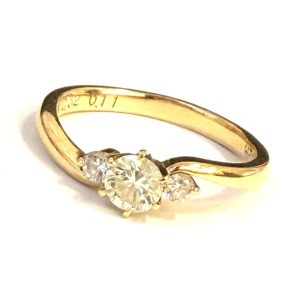 K18 18金 750 ダイヤモンド リング