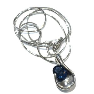 Pt850 サファイア　ネックレス　プラチナ