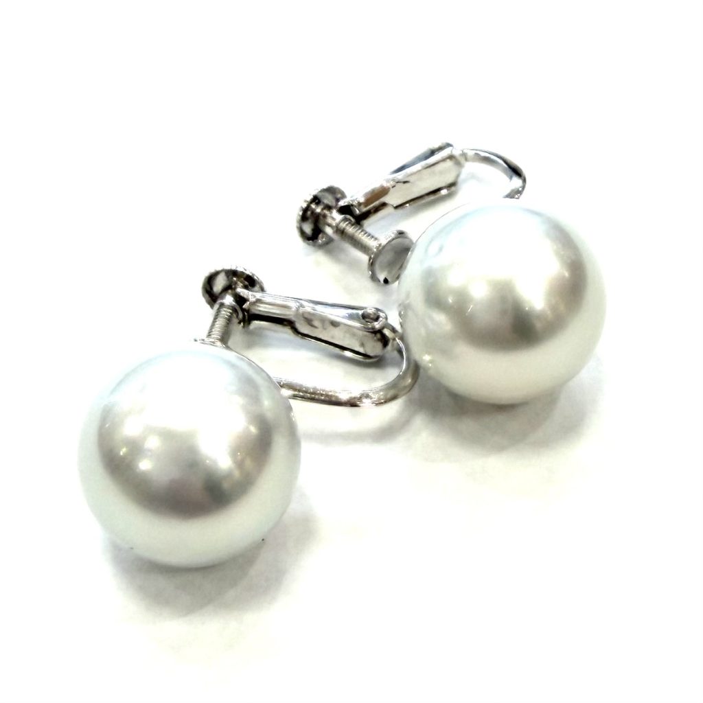 K18WG パール イヤリング