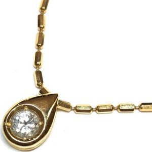 K18 (18金) ネックレス 宝石付き 貴金属