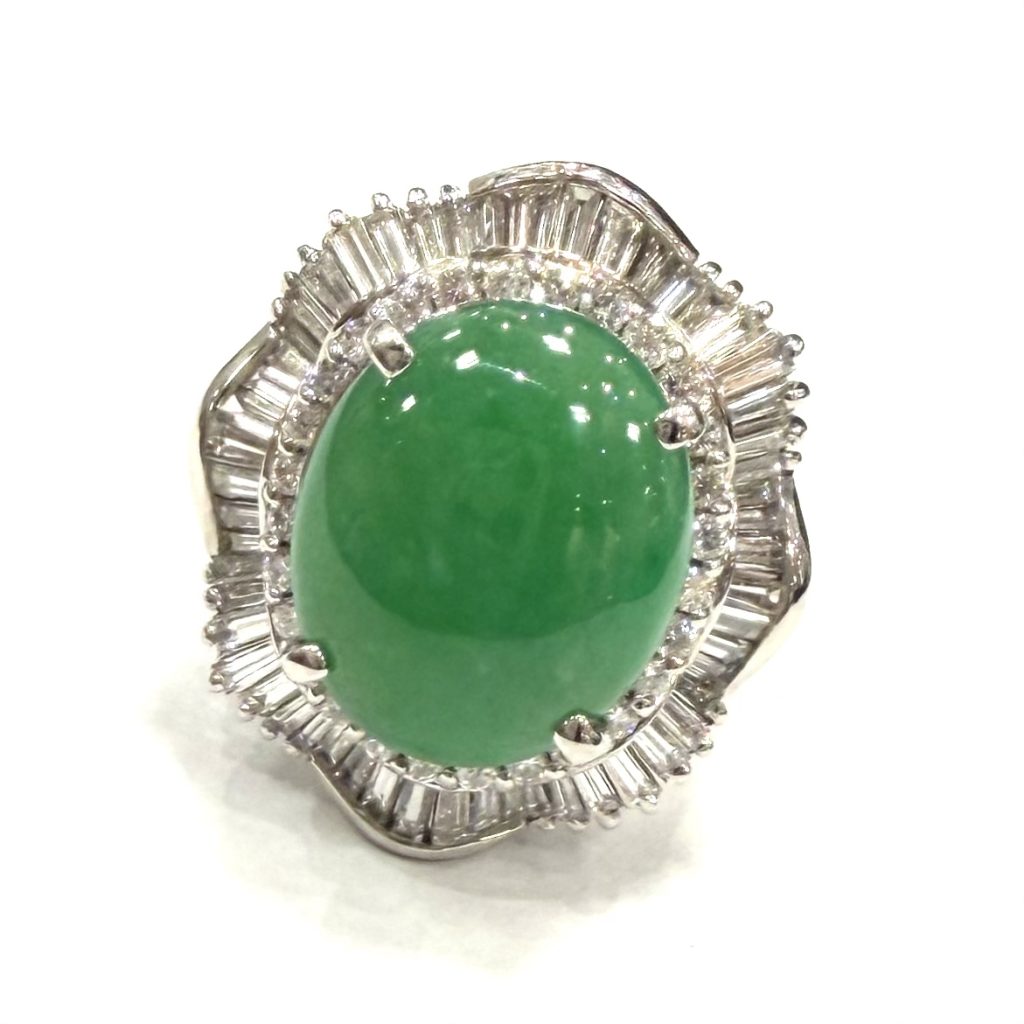 PT900 翡翠 リング