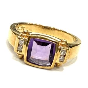 K18 18金 750 アメジスト リング