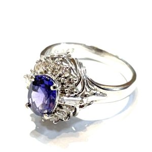 Pt900(プラチナ)  タンザナイト リング ジュエリー