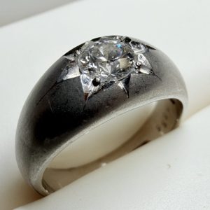 Pt900 ダイヤモンド付 リング