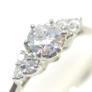 Pt900 0.4ct プラチナ ダイヤモンド リング
