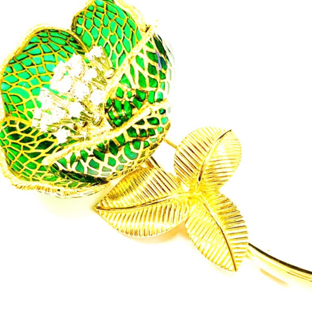 K24 ゴールドブローチ アクセサリー