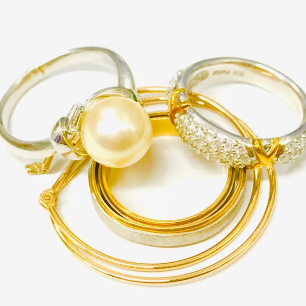 K18 Pt850 パール メレダイヤモンド アクセサリーおまとめ