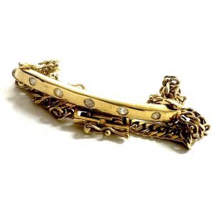 K18 750 18金 ブレスレット メレダイヤ付き