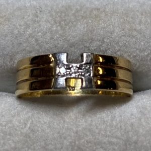 K18/Pt900 コンビ ダイヤモンドリング