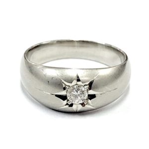 Pt850 プラチナ メレダイヤ リング