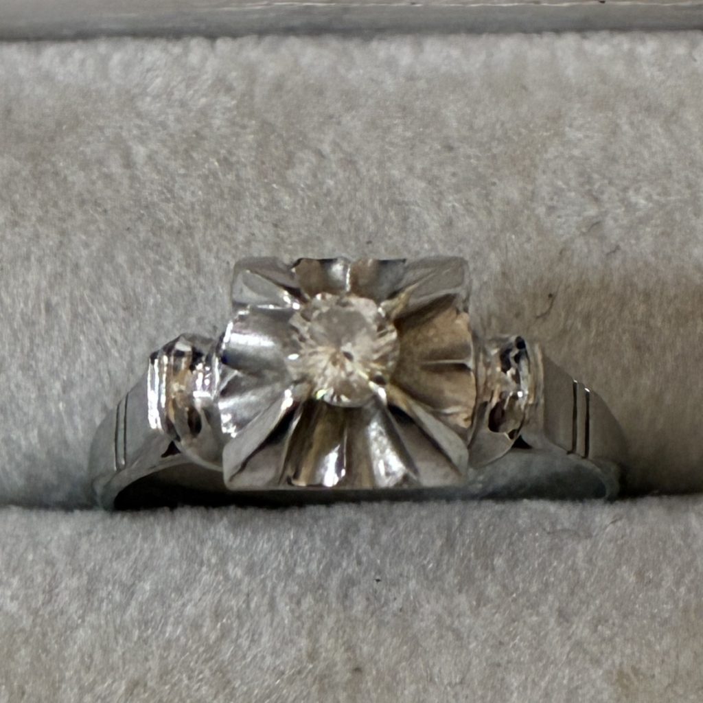 K14WG (14金ホワイトゴールド) ダイヤモンドリング