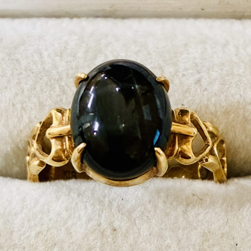 K18(18金) ブラックトルマリンリング