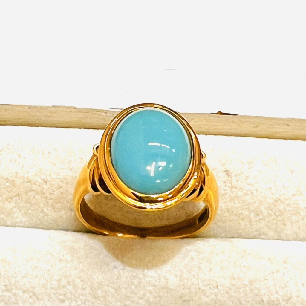 K18 18金 リング ターコイズ
