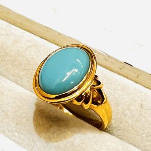 K18 18金 ターコイズ リング