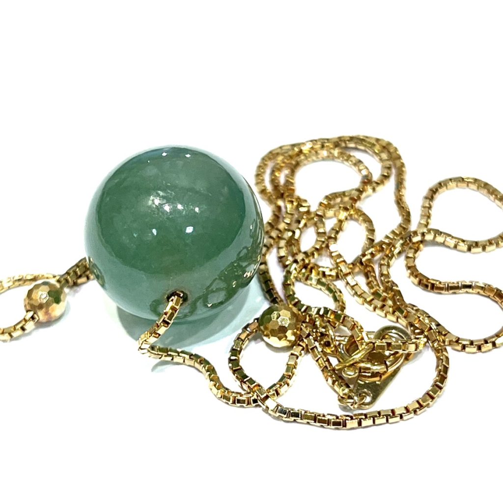 K18 (18金) ネックレス 宝石付き 貴金属