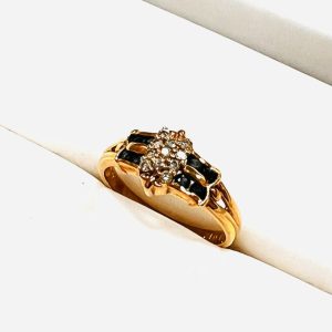 K18 18金 サファイア リング