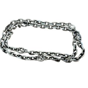 GUCCI グッチ シルバーチェーンネックレス