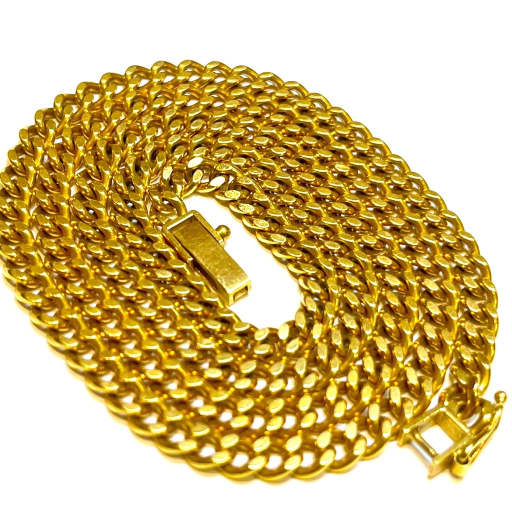 K18 18金 6面シングル 喜平ネックレス アクセサリー