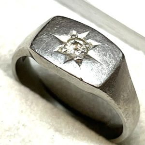 Pt900 ダイヤモンド付き プラチナ リング 指輪 アクセサリー