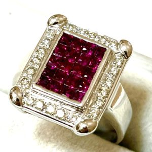 Pt850　ルビーリング