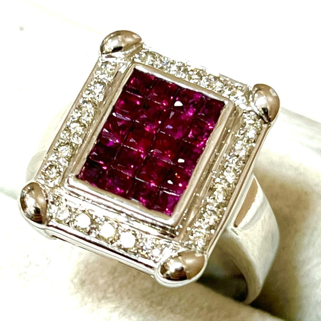 Pt850　ルビーリング