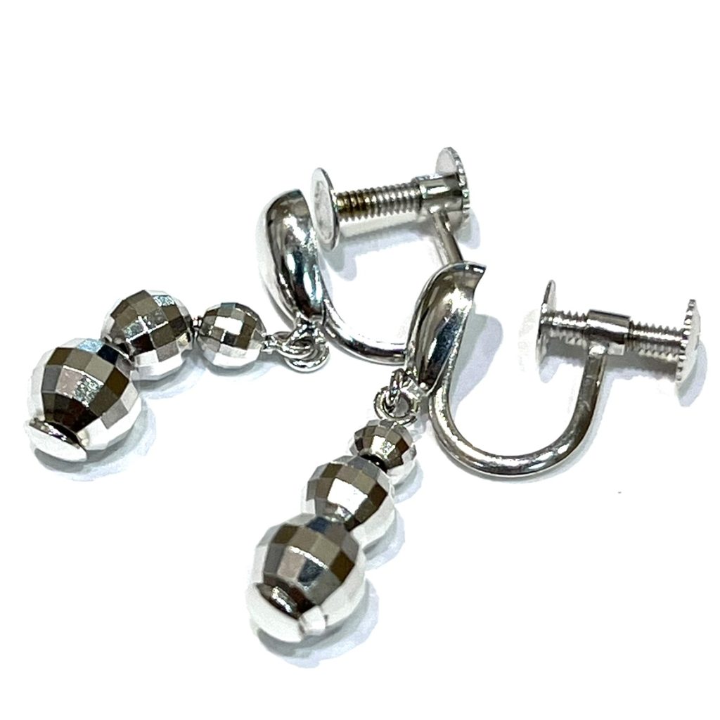 K18WG 18金ホワイトゴールド イヤリング アクセサリー