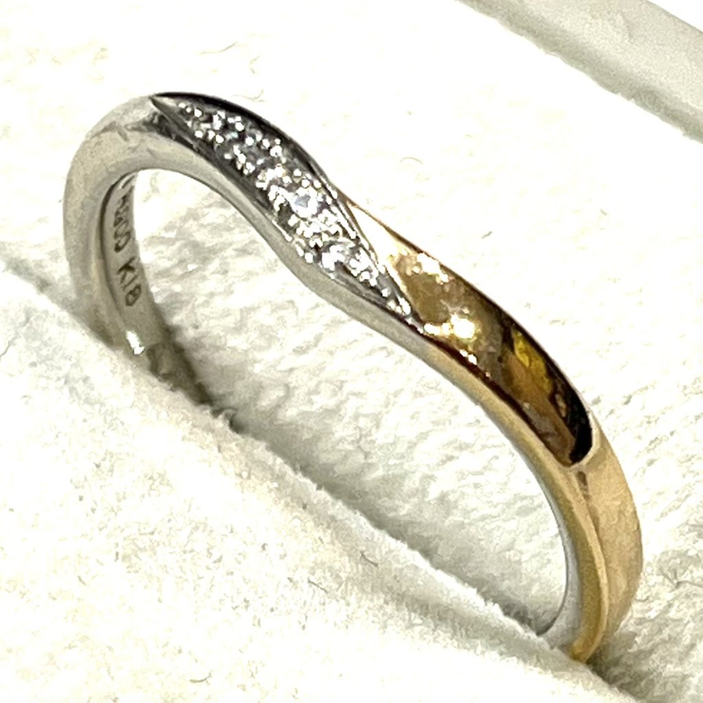 K18WG 18金ホワイトゴールド ダイヤモンド リング 指輪