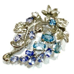 K18WG 18金ホワイトゴールド トパーズ付き ペンダントトップ アクセサリー