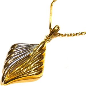 K18 ネックレス K18 プラチナ900 コンビ トップ 貴金属