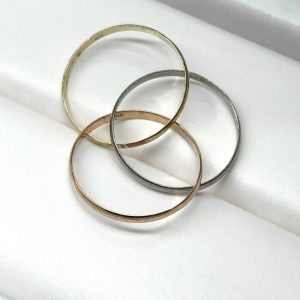 K18 18金 3連 リング 指輪