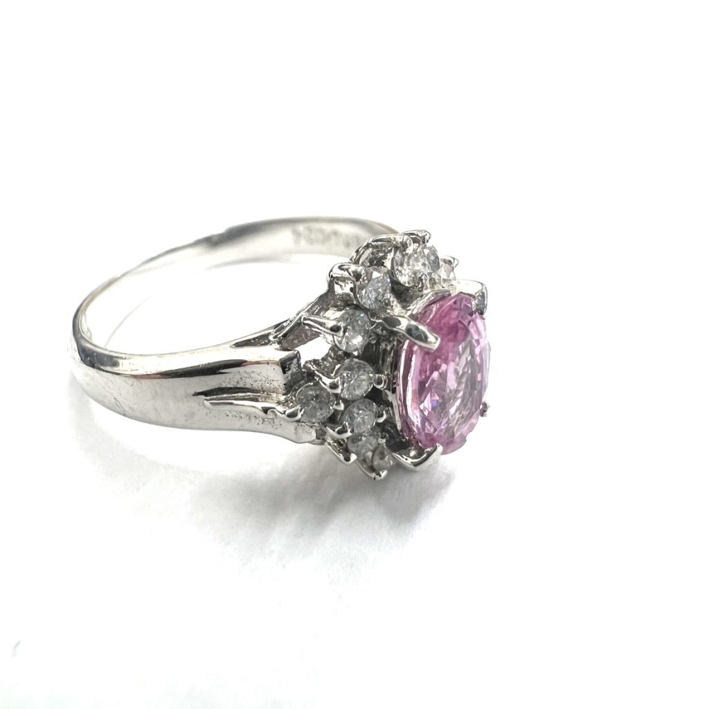 【貴金属】Pt900 リング ピンクサファイア ジュエリー