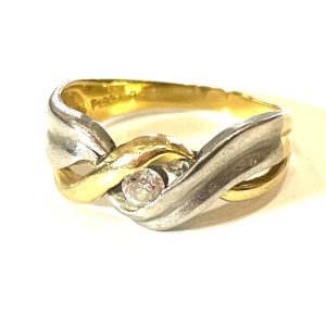 【貴金属】K18/Pt850 (75018金/プラチナ） リング ジュエリー アクセサリー