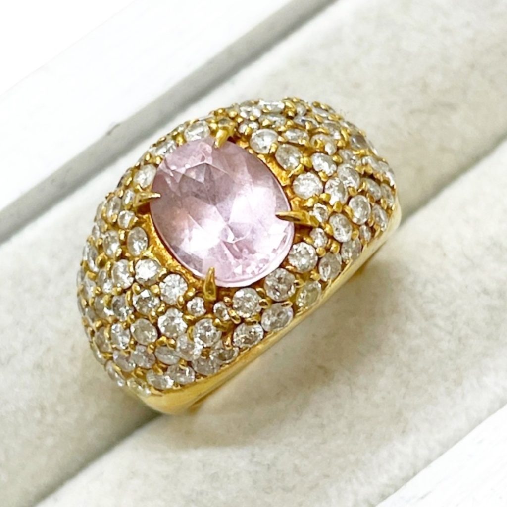 K18 18金 石付きリング 高価買取｜北斗市【買取専門店さすがやイオン上磯店】