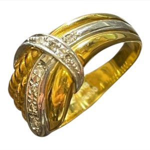 K18 Pt900 コンビリング 18金 プラチナ アクセサリー 買取