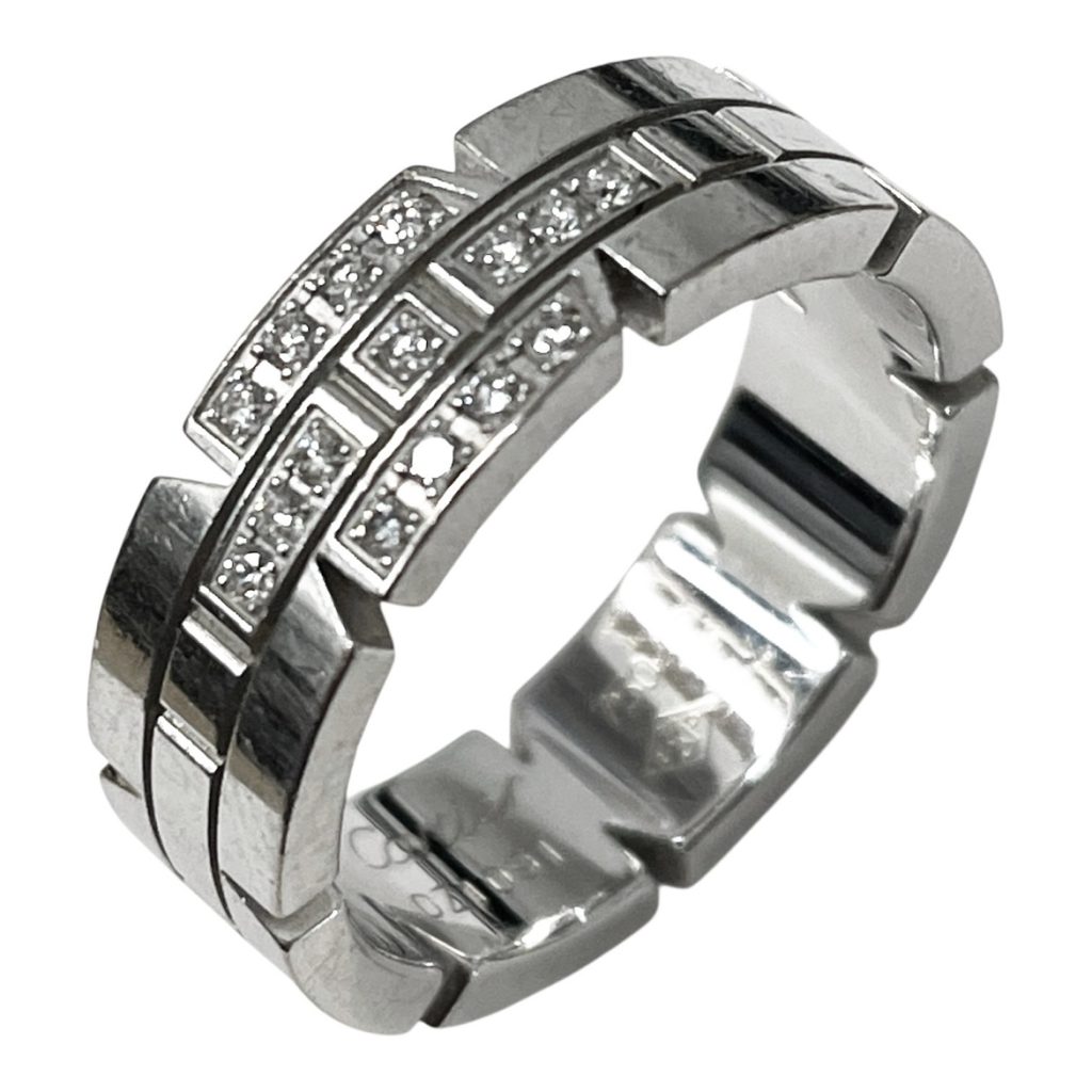 カルティエ タンク K18WG 18金リング 指輪 アクセサリー 買取
