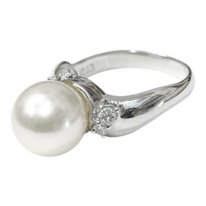 Pt900 プラチナ パールリング 指輪 アクセサリー 真珠 買取