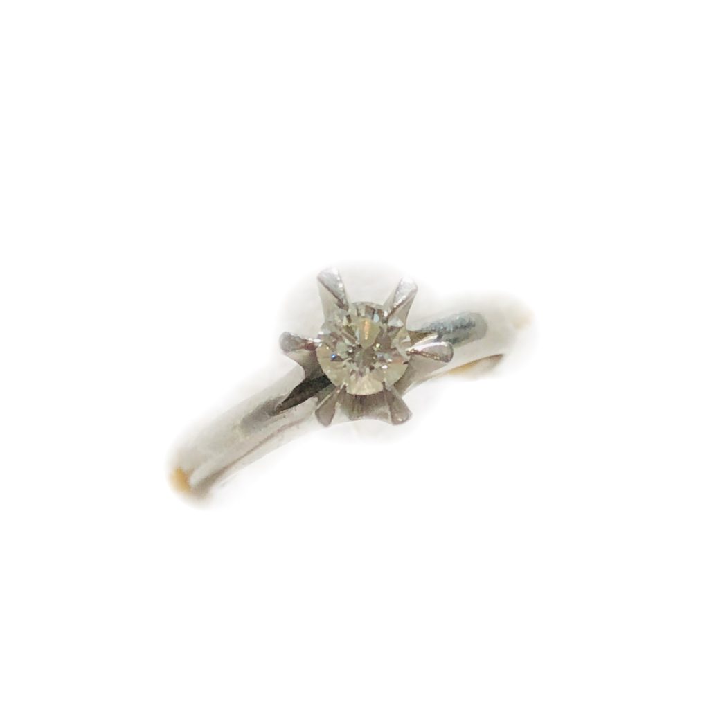 Pt900（プラチナ900） ダイヤモンド0.22ct付きリング