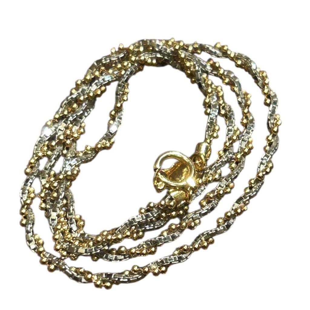 K18／Pt850 コンビネックレス