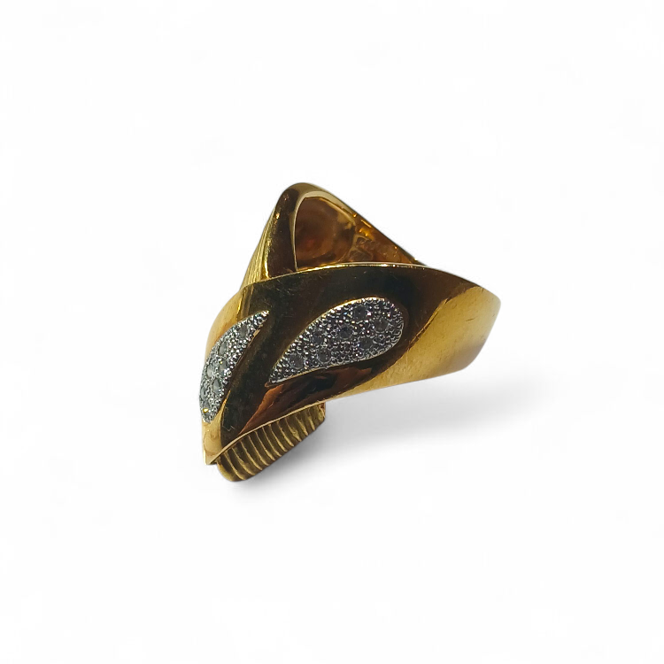 【K18Pt900リング】18金・プラチナ900・メレダイヤモンド・貴金属・アクセサリー・指輪