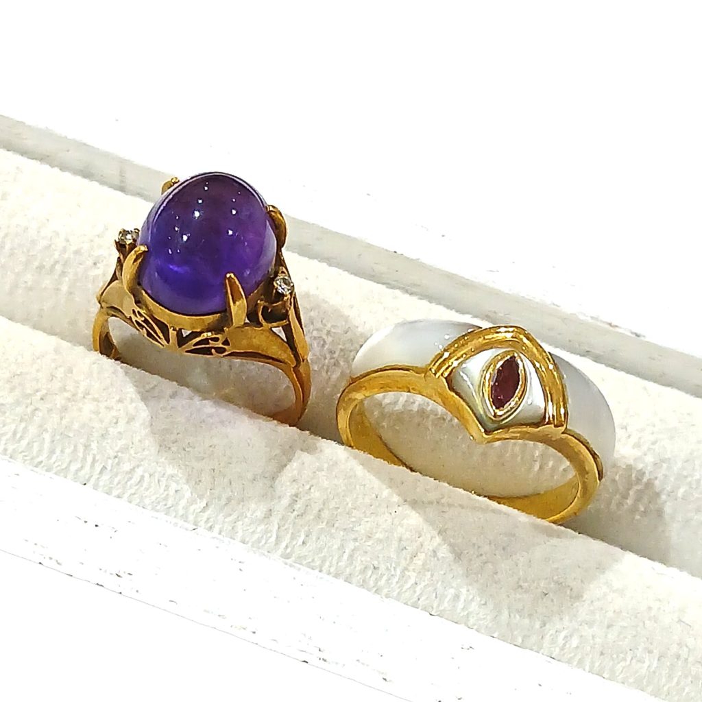 【K18ジュエリーまとめ】18金・アメジスト・貴金属・アクセサリー・指輪
