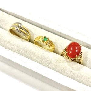 【K18ジュエリーまとめ】18金・リング・ダイヤモンド・エメラルド・珊瑚・貴金属・アクセサリー