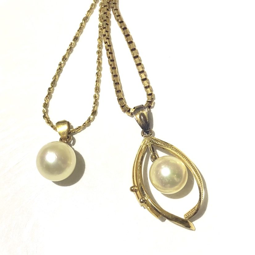 【K18ネックレス】18金・貴金属・アクセサリー・真珠・パール