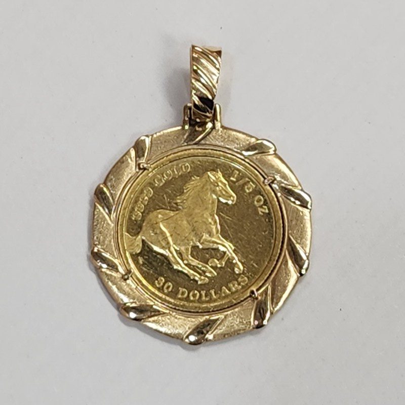 24金(K24)コイン 18金(K18)ペンダントトップ｜前橋市朝日町