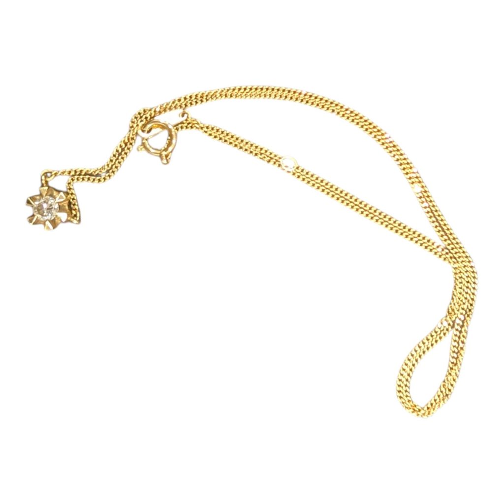 K18（18金）ダイヤモンドネックレス