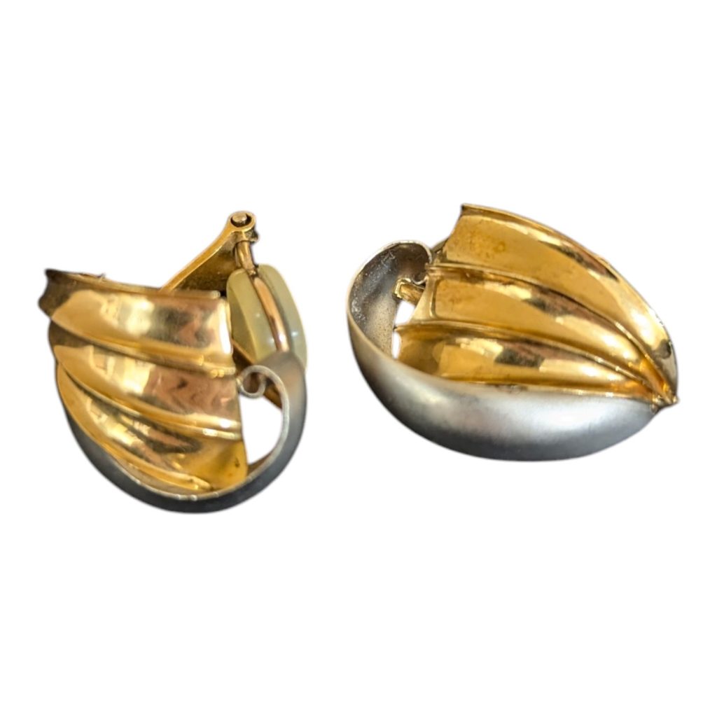 K18（18金）・Pt900（プラチナ）コンビイヤリング