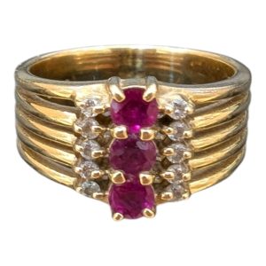 K18(18金)ルビーリング