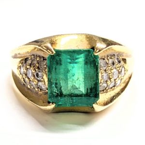 K18 18金 750 リング 指輪 エメラルド