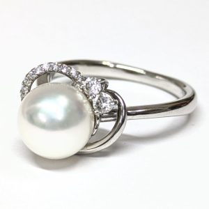 Pt900 プラチナ リング 指輪 パール